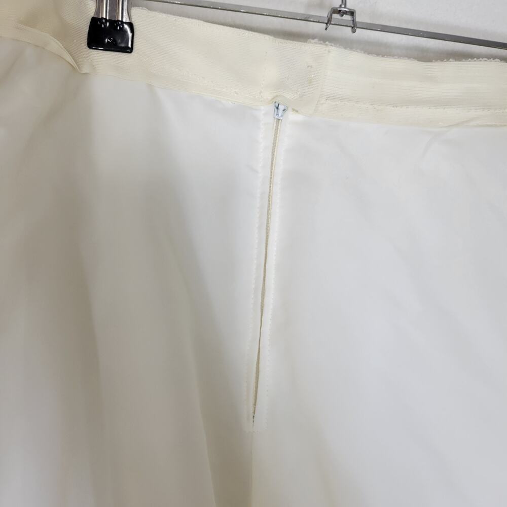 Vintage Wedding Dress Skirt Slip 1960s Womens Lace Victorian Ivory Lagenlook - Picture 8 of 9